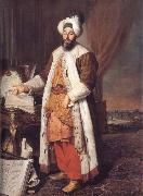 Portrait of the Pasha Mehmed Said,Bey of Rovurelia,Ambassador of Sultan Mahmud i at Versailles Aved, Jacques-Andre-Joseph